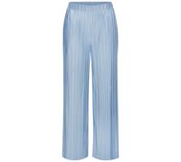 Schlupfhose LASCANA "mit Plisseefalten und weitem, luftigem Bein", Damen, Gr. 38, N-Gr, blau (hellblau), Jersey, Obermaterial: 94% Polyester, 6% Elasthan, unifarben, figurumspielend knöchellang, Hosen