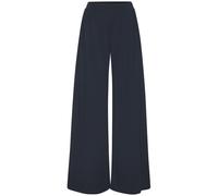 Schlupfhose LASCANA "Extra Weit", Damen, Gr. 44/46, N-Gr, marine, Single Jersey, Obermaterial: 93% Polyester, 7% Elasthan, unifarben, weit lang, Hosen Schlupfhose, mit extraweit geschnittenen Beinen (