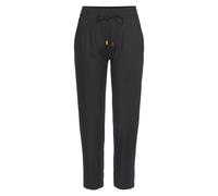 Schlupfhose LASCANA, Damen, Gr. 34, N-Gr, schwarz, Web, Obermaterial: 100% Viskose, unifarben, casual, figurumspielend lang, Hosen, aus gewebter Viskose, schmaler Schnitt, Sommerhose, Business-Look (3