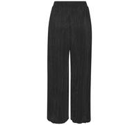 Schlupfhose LASCANA, Damen, Gr. 44, N-Gr, schwarz, Crêpe, Obermaterial: 100% Polyester, unifarben, figurumspielend lang, Hosen Schlupfhose, aus leicht plissierter Ware (60334966-44) schwarz