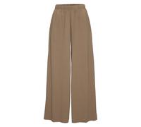 Schlupfhose LASCANA, Damen, Gr. 40/42, N-Gr, taupe, Obermaterial: 95% Polyester, 5% Elasthan, unifarben, Basic, sehr weit, Hosen Schlupfhose, in weiter Form, mit Plisseefalten (29769332-40) taupe
