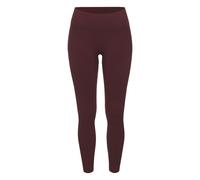 Seamless Leggings LASCANA "Po Push Up", Damen, Gr. M (40/42), N-Gr, rot (dunkelrot), Obermaterial: 91% Polyamid, 8% Elasthan, 1% Polyester, unifarben, sportlich, figurbetont lang, Hosen, mit Rippstruk