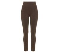 LASCANA Seamless Leggings mit goldenem Lurex, goldfarben, size=M