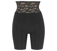 Shapingpants LASCANA, Damen, Gr. 48/50, schwarz, Microtouch, Obermaterial: 79% Polyamid, 21% Elasthan, körpernah, Unterhosen, Seamless Long Panty mit femininen Spitzenbund (85290156-48) schwarz