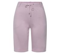 Shorts LASCANA, Damen, Gr. 44, N-Gr, rosa (altrosa), Sweatware, Obermaterial: 70% Viskose, 25% Polyamid, 5% Elasthan, unifarben, casual, lässig geschnitten ca. Mitte Oberschenkel, Hosen, mit Gürtelsch