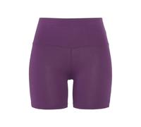 Shorts LASCANA, Damen, Gr. 40/42, N-Gr, lila, Single Jersey, Obermaterial: 95% Baumwolle, 5% Elasthan, unifarben, Basic, kurz, Hosen, mit breitem Bündchen und Logodruck, Loungewear (51643868-40) lila