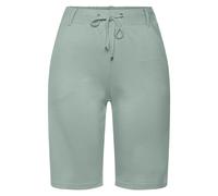 Shorts LASCANA, Damen, Gr. 34, N-Gr, grün (mint), Sweatware, Obermaterial: 70% Viskose, 25% Polyamid, 5% Elasthan, unifarben, lässig geschnitten ca. Mitte Oberschenkel, Hosen Shorts, mit Gürtelschlauf