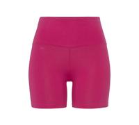 Shorts LASCANA, Damen, Gr. 32/34, N-Gr, pink, Single Jersey, Obermaterial: 95% Baumwolle, 5% Elasthan, unifarben, Basic, kurz, Hosen, mit breitem Bündchen und Logodruck, Loungewear (24920137-32) pink