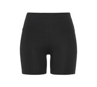 Shorts LASCANA, Damen, Gr. 36/38, N-Gr, schwarz, Single Jersey, Obermaterial: 95% Baumwolle, 5% Elasthan, unifarben, Basic, kurz, Hosen, mit breitem Bündchen und Logodruck, Loungewear (67631519-36) sc