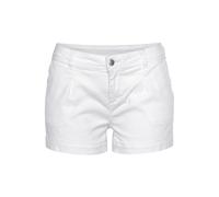 Shorts LASCANA, Damen, Gr. 40, N-Gr, weiß, Denim/Jeans, Obermaterial: 98% Baumwolle, 2% Elasthan, unifarben, casual, figurbetont kurz, Hosen, aus Baumwollstretch mit Taschen, kurze Hose, Freizeitlook,