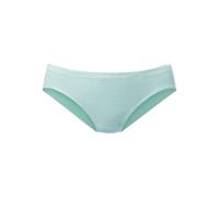 Slip LASCANA, Damen, Gr. 32/34, blau (air), Jersey, Obermaterial: 58% Baumwolle, 39% Polyamid, 3% Elasthan, figurbetont, Unterhosen Slip, aus angenehm weicher Baumwolle (62984667-32) air