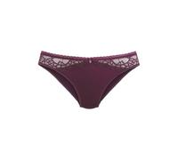 Slip LASCANA "Alana", Damen, Gr. 32/34, bunt (bordeauxrot), Spitze, Obermaterial: 50% Polyamid, 40% Seide, 10% Elasthan, Unterhosen Slip, mit hohem Seidenanteil und edler Spitze (12582610-32) bordeaux