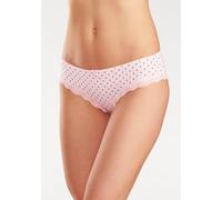 Slip LASCANA Gr. 40/42, rosa (rosé, gepunktet, gestreift, uni) Damen Unterhosen (459898-40) rosé, gepunktet, gestreift, uni