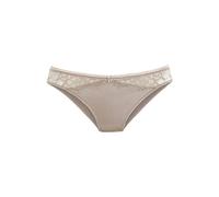 Slip LASCANA "Alana", Damen, Gr. 44/46, beige (sand), Spitze, Obermaterial: 50% Polyamid, 40% Seide, 10% Elasthan, Unterhosen Slip, mit hohem Seidenanteil und edler Spitze (52413051-44) sand