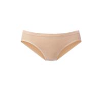 Slip LASCANA, Damen, Gr. 36/38, braun (toffee), Jersey, Obermaterial: 58% Baumwolle, 39% Polyamid, 3% Elasthan, figurbetont, Unterhosen Slip, aus angenehm weicher Baumwolle (78597435-36) toffee