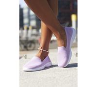 Slipper LASCANA Gr. 35, lila (flieder) Damen Schuhe Slip ons herausnehmbarer Innensohle, Halbschuh, ultraleichter Sneaker, VEGAN (38451803-35)