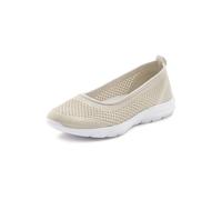 Sneaker Ballerinas LASCANA, Damen, Gr. 36, beige, Obermaterial: 100% Textilmaterial. Futter: 100% Textilmaterial. Decksohle: 100% Textilmaterial. Laufsohle: 100% Synthetik, unifarben, sportlich, Schuh