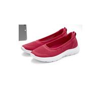Sneaker Ballerinas LASCANA "Halbschuh", Damen, Gr. 36, pink, Obermaterial: 100% Textilmaterial. Decksohle: 100% Textilmaterial. Futter: 100% Textilmaterial. Laufsohle: 100% Synthetik, unifarben, Schuh