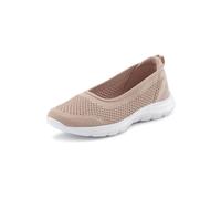 Sneaker Ballerinas LASCANA, Damen, Gr. 43, rosa (rosé), Obermaterial: 100% Textilmaterial. Futter: 100% Textilmaterial. Decksohle: 100% Textilmaterial. Laufsohle: 100% Synthetik, unifarben, sportlich,