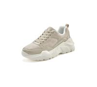 Sneaker LASCANA, Damen, Gr. 43, beige, Obermaterial: 50% Lederimitat, 50% Textilmaterial. Futter: 100% Textilmaterial. Decksohle: 100% Textilmaterial. Laufsohle: 100% Synthetik, unifarben, modisch, Sc
