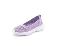 Sneaker LASCANA "Slip-On-Sneaker, Freizeitschuh, Slipper", Damen, Gr. 36, lila (flieder), Obermaterial: 100% Textilmaterial. Decksohle: 100% Textilmaterial. Futter: 100% Textilmaterial. Laufsohle: 100