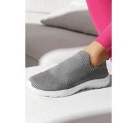 Sneaker LASCANA, Damen, Gr. 36, grau, Obermaterial: 100% Textilmaterial. Decksohle: 100% Textilmaterial. Futter: 100% Textilmaterial. Laufsohle: 100% Synthetik, unifarben, Schuhe Socksneaker Sneaker l