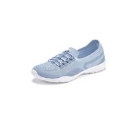 Sneaker LASCANA Gr. 35, blau Damen Schuhe Sneaker Slipper, Halbschuh, zum Reinschlüpfen, leichtes Meshmaterial VEGAN (17842434-35)