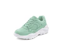 Sneaker LASCANA Gr. 38, grün (mint) Damen Schuhe Sneaker mit Chunky-Sohle und Ketten-Element VEGAN (71893738-38)