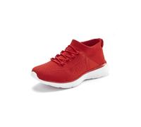 Sneaker LASCANA "Slipper, Halbschuh, ultraleicht und bequem", Damen, Gr. 37, rot, Obermaterial: 100% Textilmaterial. Futter: 100% Textilmaterial. Decksohle: 100% Textilmaterial. Laufsohle: 100% Synthe