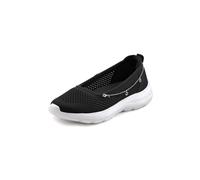 Sneaker LASCANA, Damen, Gr. 41, schwarz, Obermaterial: 100% Textilmaterial. Decksohle: 100% Textilmaterial. Laufsohle: 100% Synthetik, unifarben, sportlich, Schuhe, Slip-On-Sneaker, Slipper, Ballerina