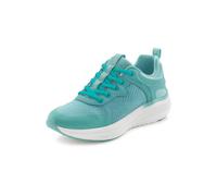Sneaker LASCANA, Damen, Gr. 40, blau (türkis), Obermaterial: 70% Textilmaterial, 30% Lederimitat. Decksohle: 100% Textilmaterial. Futter: 100% Textilmaterial. Laufsohle: 100% Synthetik, unifarben, Sch