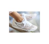 Sneaker LASCANA, Damen, Gr. 36, weiß, Obermaterial: 80% Textilmaterial, 20% Lederimitat. Futter: 100% Textilmaterial. Decksohle: 100% Textilmaterial. Laufsohle: 100% Synthetik, unifarben, leicht trans