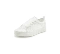 Sneaker LASCANA, Damen, Gr. 40, weiß, Obermaterial: 100% Textilmaterial. Futter: 100% Textilmaterial. Decksohle: 100% Textilmaterial. Laufsohle: 100% Synthetik, unifarben, modisch, Schuhe, mit leichte
