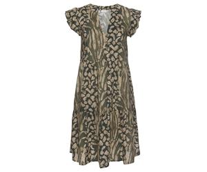LASCANA Sommerkleid Damen taupe-grün-bedruckt Gr.36