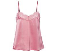 Spaghettitop LASCANA "Alana", Damen, Gr. 36/38, pink, Spitze, Obermaterial: 87% Seide, 7% Polyamid, 6% Elasthan, tiefer V-Ausschnitt, Tops, mit hohem Seidenanteil und edler Spitze, Dessous (12704961-3