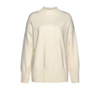 Stehkragenpullover LASCANA Gr. 32/34, beige (hellbeige) Damen Pullover (98408212-32) hellbeige