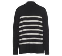 Rollkragenpullover LASCANA Gr. 36/38, schwarz (schwarz, creme) Damen Pullover Rollkragenpullover (41126617-36)