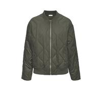 Steppjacke LASCANA, Damen, Gr. 42, khaki, Web, Obermaterial: 100% Baumwolle. Futter: 100% Baumwolle, unifarben, figurumspielend hüftbedeckend, Rundhals, Jacken, in modischer Optik mit Taschen, Bomber-