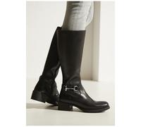 Stiefel LASCANA "Stiefelette", Damen, Gr. 42, schwarz, Obermaterial: 100% Rindsleder. Decksohle: 100% Schafsleder. Futter: 100% Textilmaterial. Laufsohle: 100% Synthetik, unifarben, Schuhe Stiefel, au