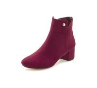 Stiefelette LASCANA "Herbststiefelette, Ankle Boots, Stiefel", Damen, Gr. 40, rot (bordeaux), Obermaterial: 100% Textilmaterial. Decksohle: 100% Lederimitat. Futter: 100% Textilmaterial. Laufsohle: 10