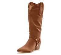 LASCANA Stiefelette Damen camelfarben Gr.42