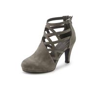 Stiefelette LASCANA, Damen, Gr. 42, grau, Obermaterial: 100% Lederimitat. Futter: 100% Lederimitat. Decksohle: 100% Lederimitat. Laufsohle: 100% Synthetik, unifarben, Schuhe, Stiefel, Boots mit Cut-Ou