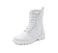Schnürstiefelette LASCANA Gr. 37, weiß Damen Schuhe (51128761-37) weiß
