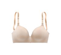 Still-BH LASCANA, Damen, Gr. 75, Cup D, toffee, Microtouch, Obermaterial: 68% Polyamid, 16% Elasthan, 16% Polyester, Basic, BHs Still-BH, ohne Bügel, mit leicht wattierter Schale (11045764-75) toffee