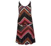 LASCANA Strandkleid Damen schwarz-lila-bedruckt Gr.40