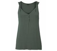 Strandtop LASCANA Gr. 32/34, grün (flaschengrün), Damen, Obermaterial: 95% Viskose, 5% Elasthan, Tops (463909-32) flaschengrün