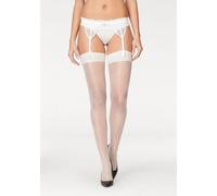 LASCANA Strapsstrümpfe Damen 2x cremeweiß Gr.48/50