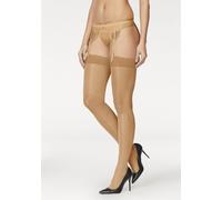 LASCANA Strapsstrümpfe Damen 2x natur Gr.44/46