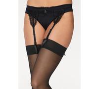 LASCANA Strapsstrümpfe Damen schwarz Gr.40/42