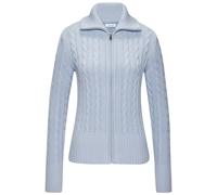Strickjacke LASCANA, Damen, Gr. 36/38, hellblau, Strick, Obermaterial: 50% Baumwolle, 50% Polyacryl, unifarben, figurumspielend hüftlang, Strickjacken Strickjacke (87499555-36) hellblau